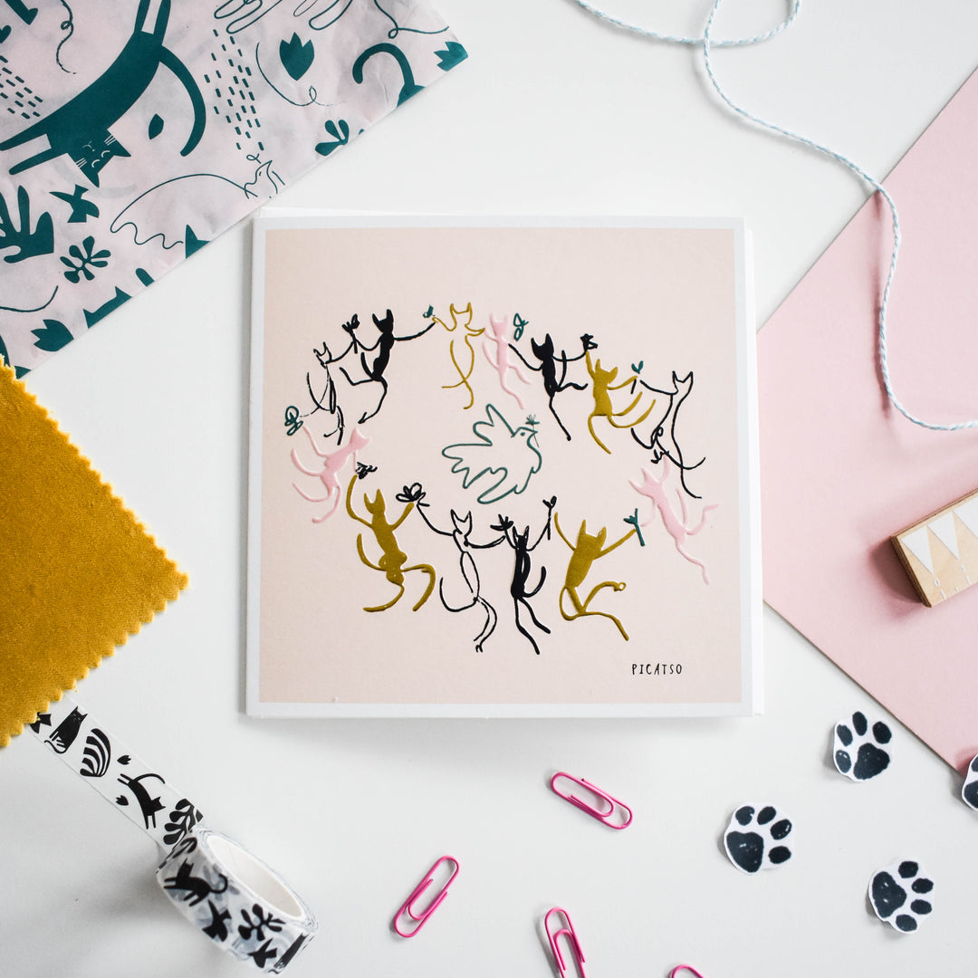 Picatso Dance Cat Artist Card