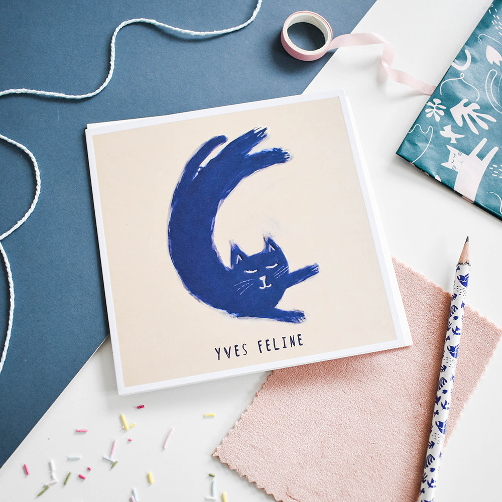 Yves Feline Cat Artist Card