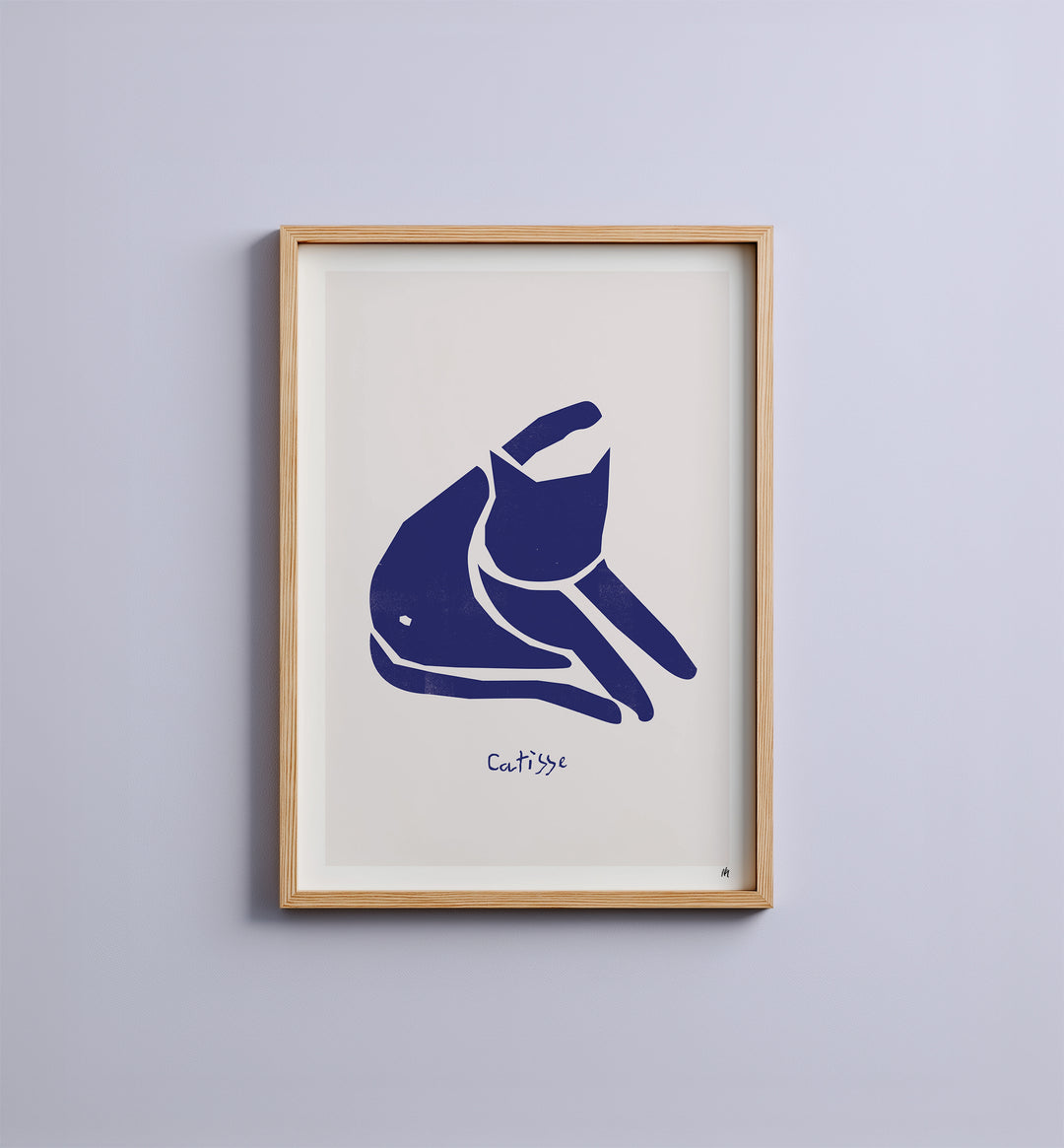 WS-Catisse Blue Cat Print