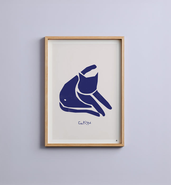 WS-Catisse Blue Cat Print