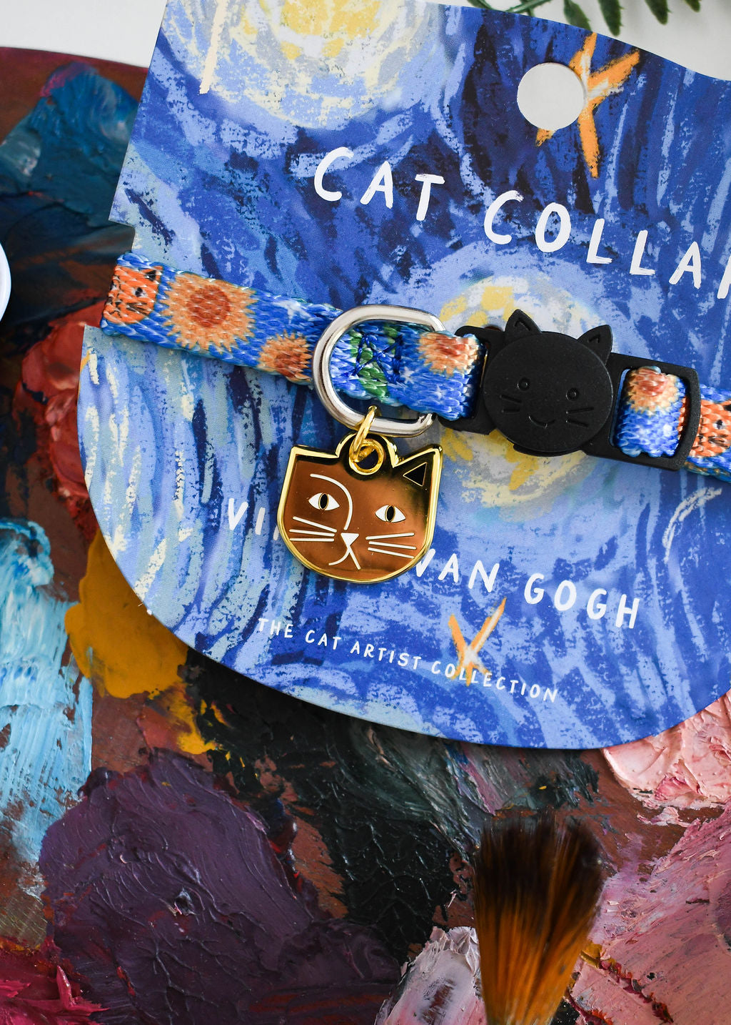 Vincat Van Gogh Artist Cat Collar