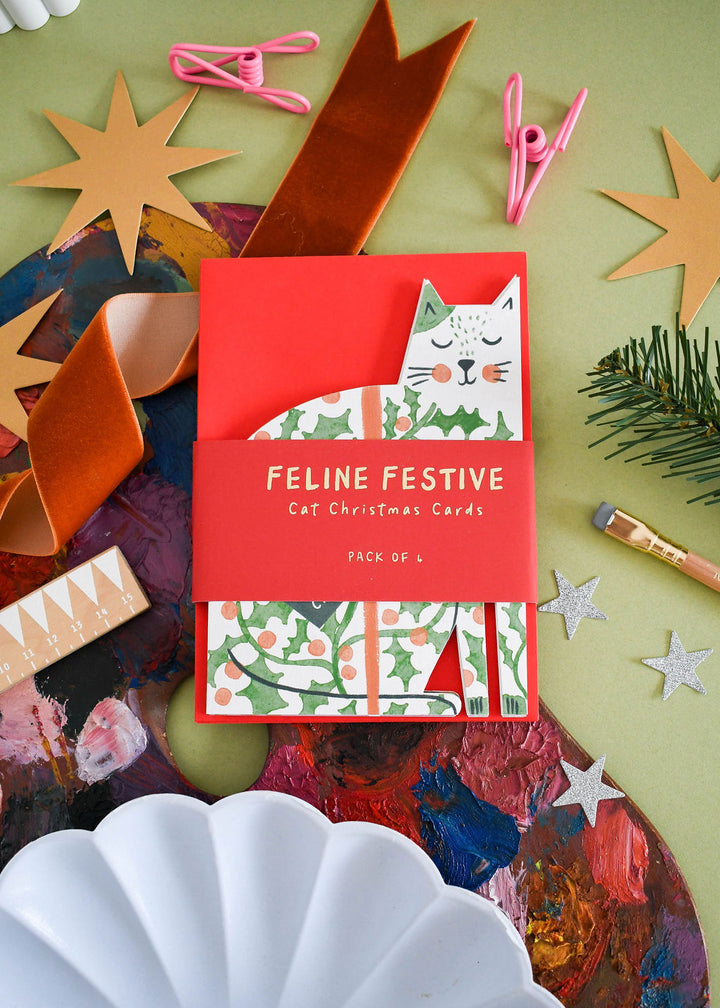 Feline Festive Cat Christmas Cards