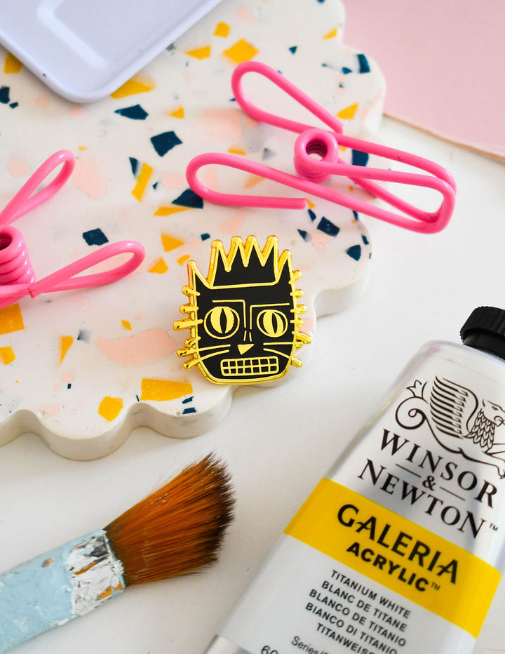 BasquiCAT Cat Artist Pin