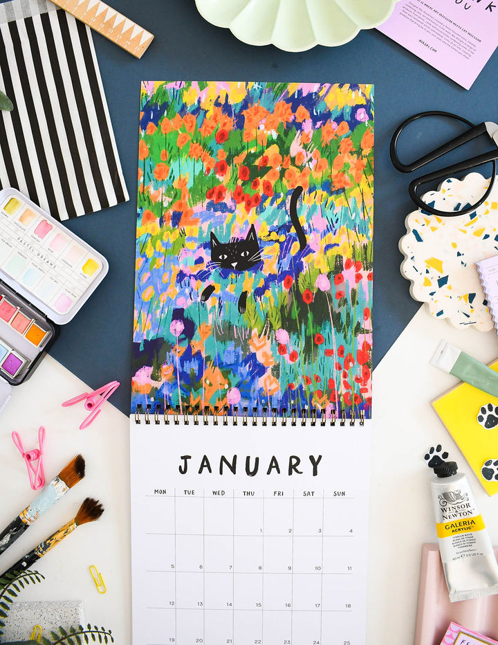 2026 Cats in Art Wall Calendar
