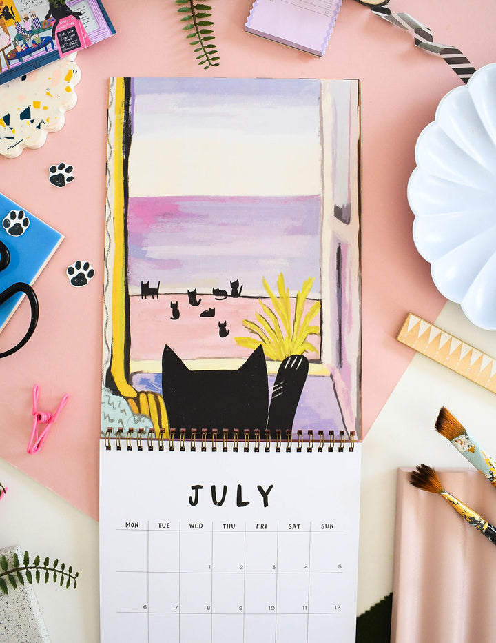 2026 Cats in Art Wall Calendar