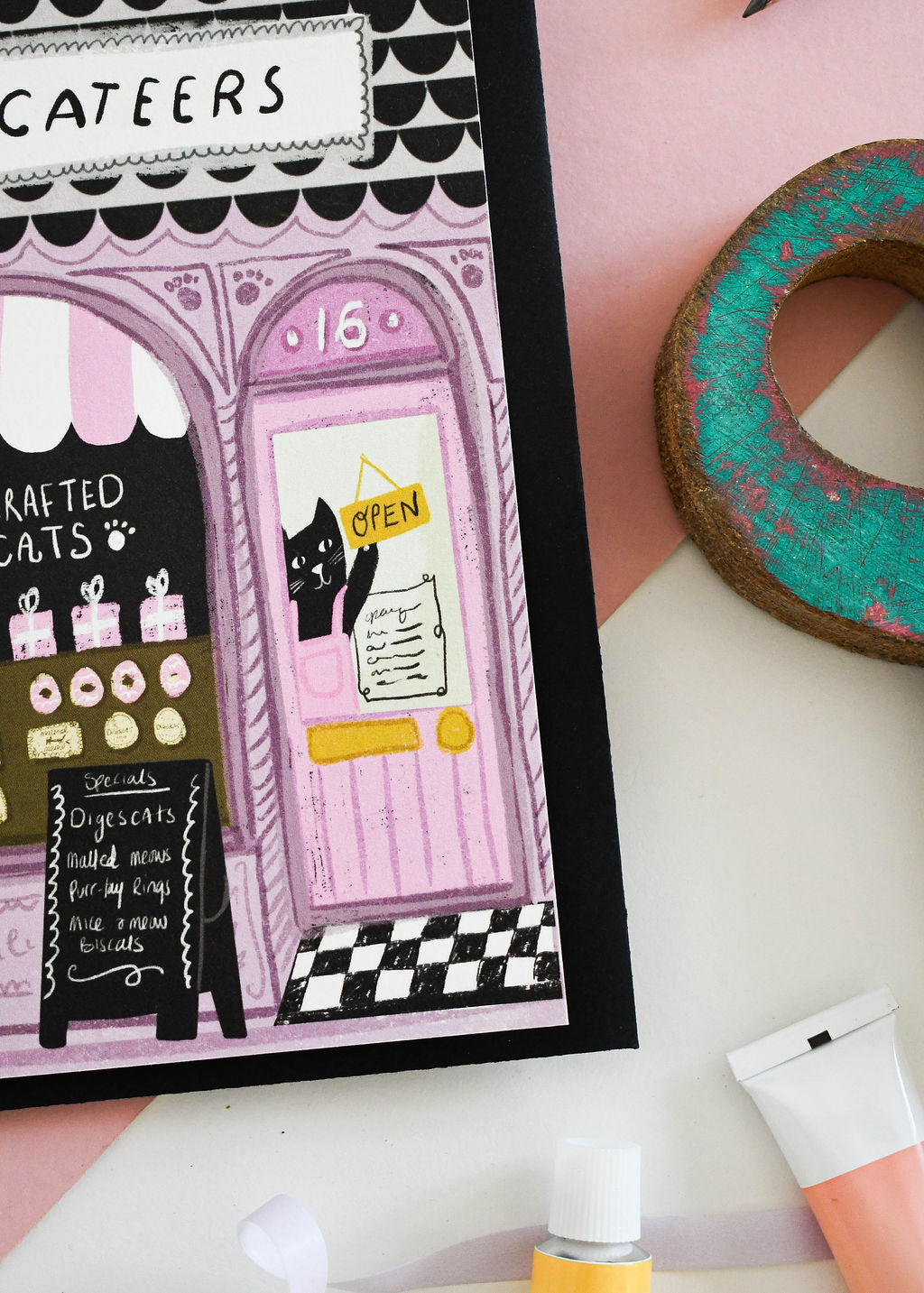 Biscateers Cat Shop Card
