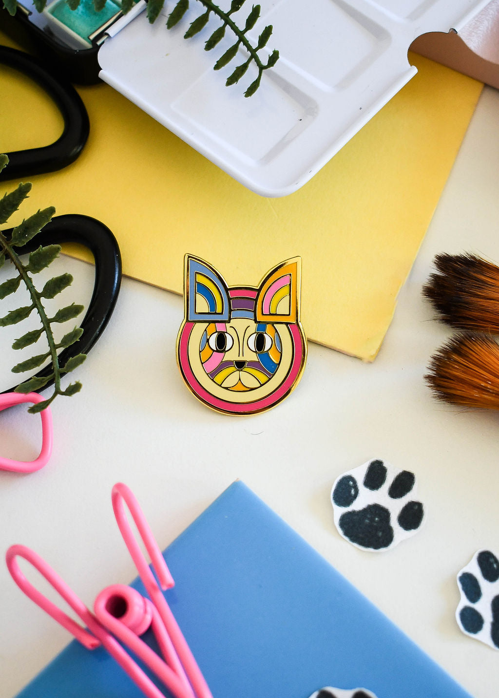 Fur-ank Stella Cat Artist Pin