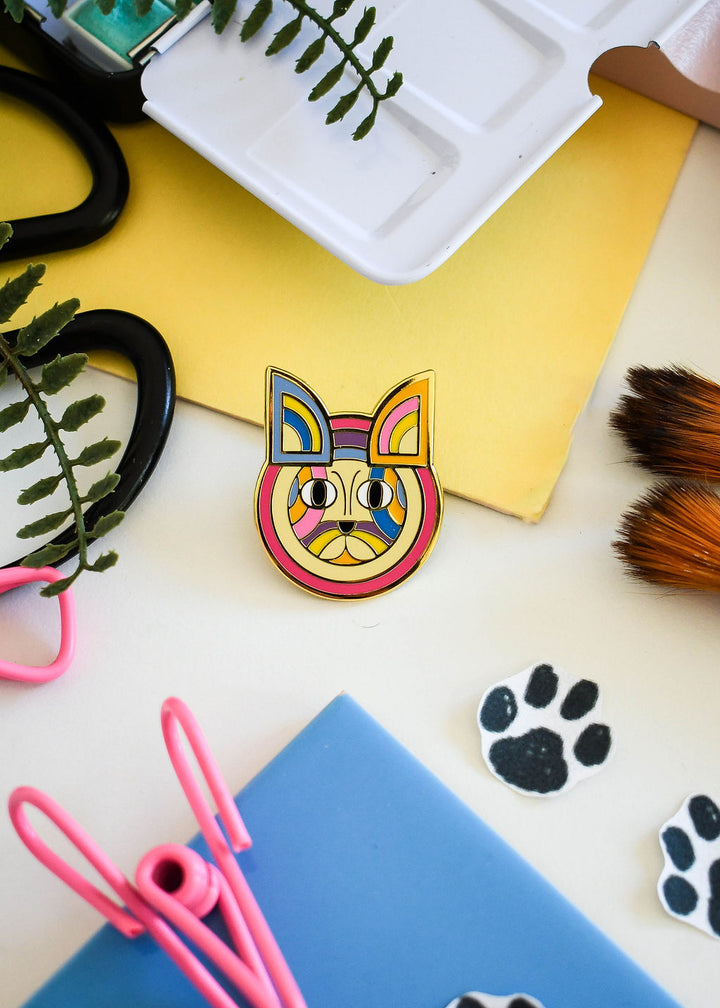 Fur-ank Stella Cat Artist Pin