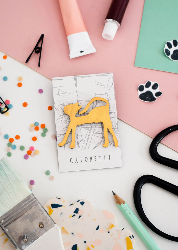 Catometti Cat Artist Pin
