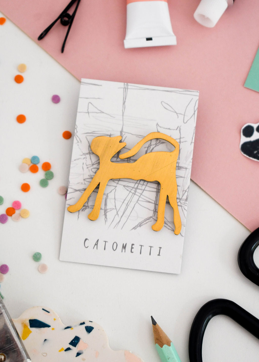 Catometti Cat Artist Pin