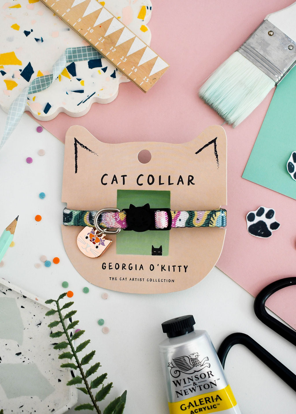 Georgia O'Kitty Artist Cat Collar