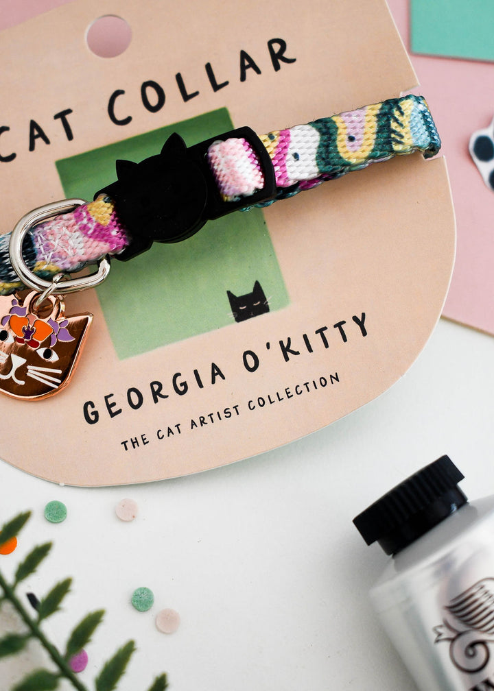 Georgia O'Kitty Artist Cat Collar
