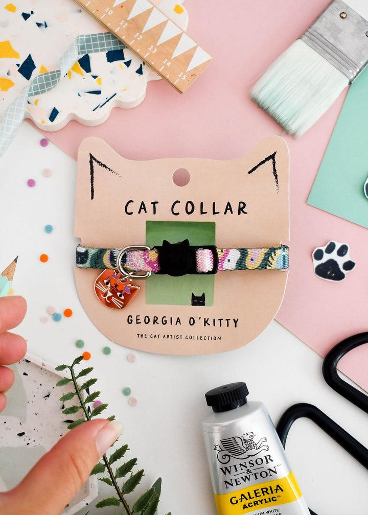 Georgia O'Kitty Artist Cat Collar