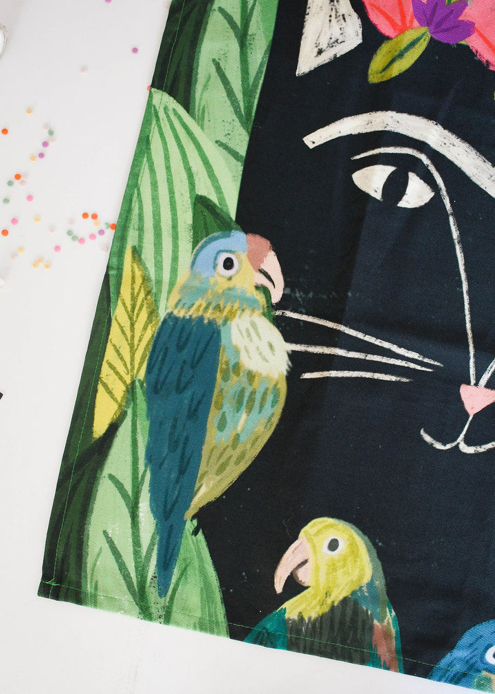 Frida Catlo Cat Tea Towel