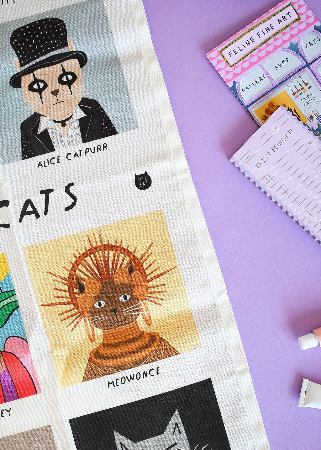 Meowsical Cats Tea Towel