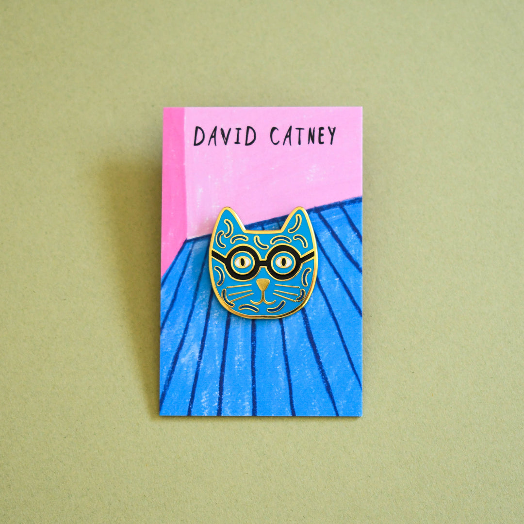Pin Cat Rtist David Catney Cat Artist Pin – Niaski