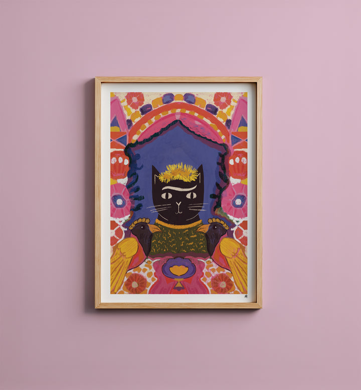 WS-Furida and her birds Cat Print