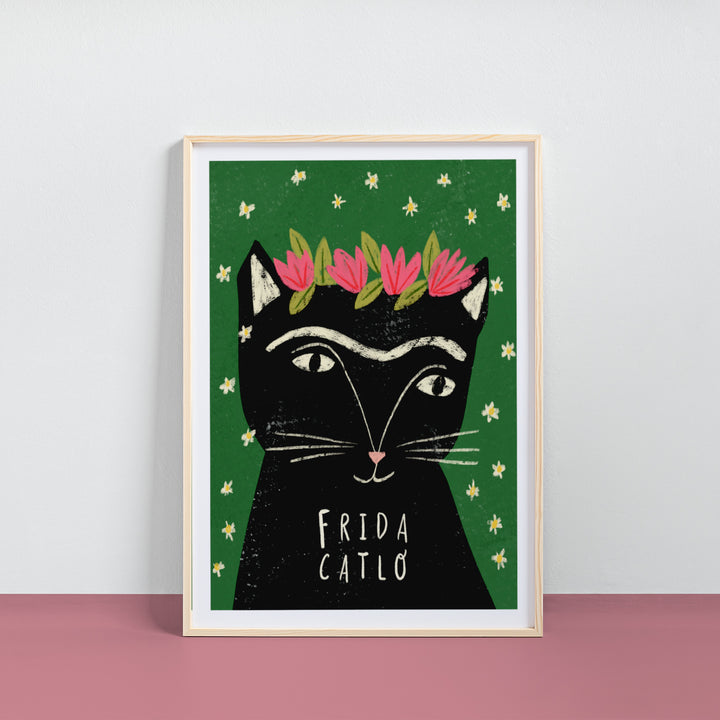 Furida Catlo Cat Artist Portrait Print