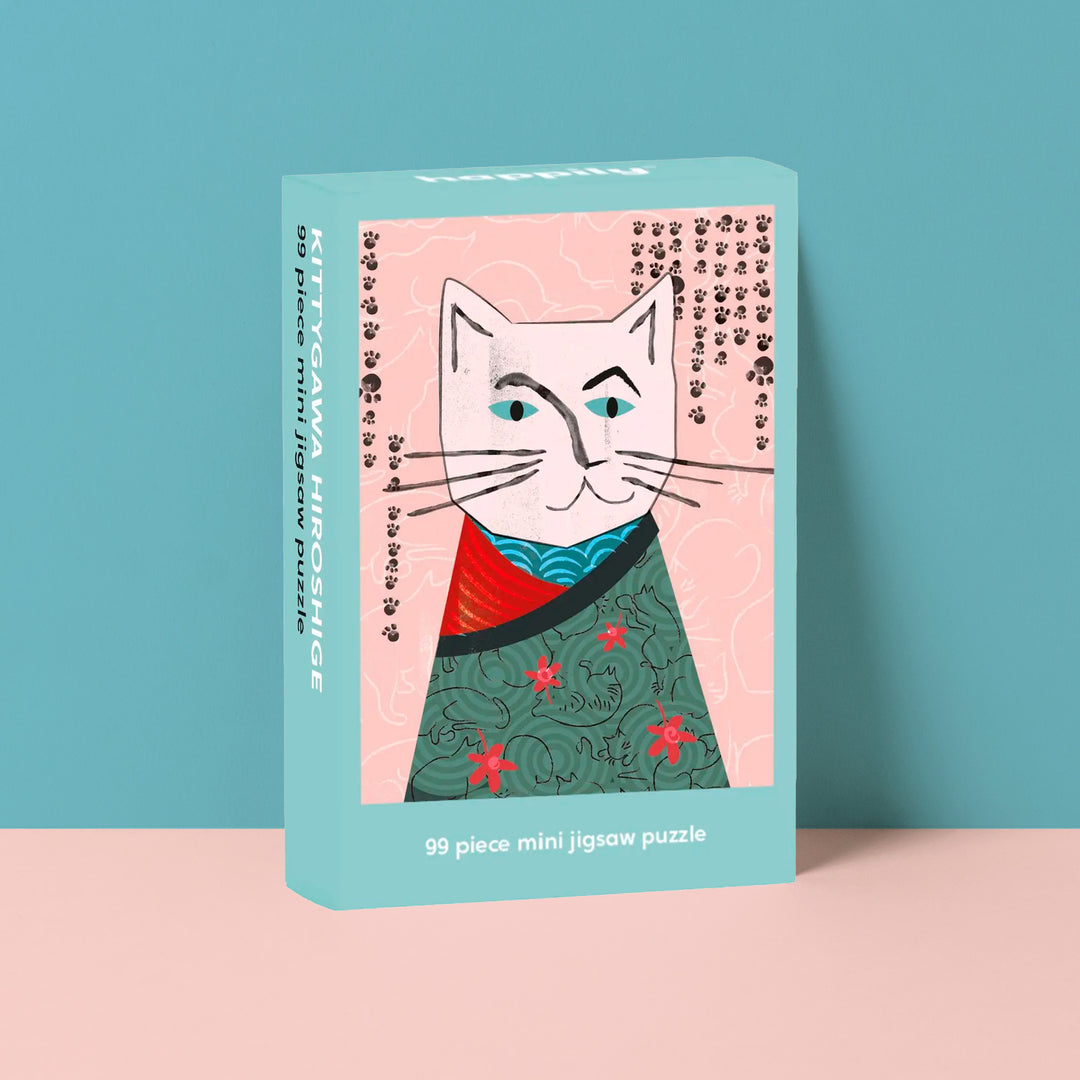 Kittygawa Hiroshige - 99 Piece Mini Jigsaw Puzzle
