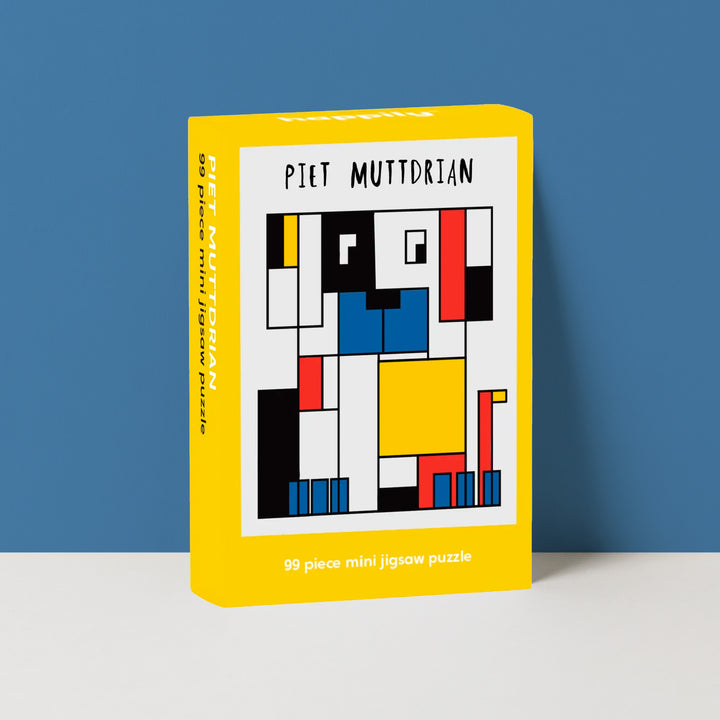 Piet Muttdrian - 99 Piece Mini Jigsaw Puzzle