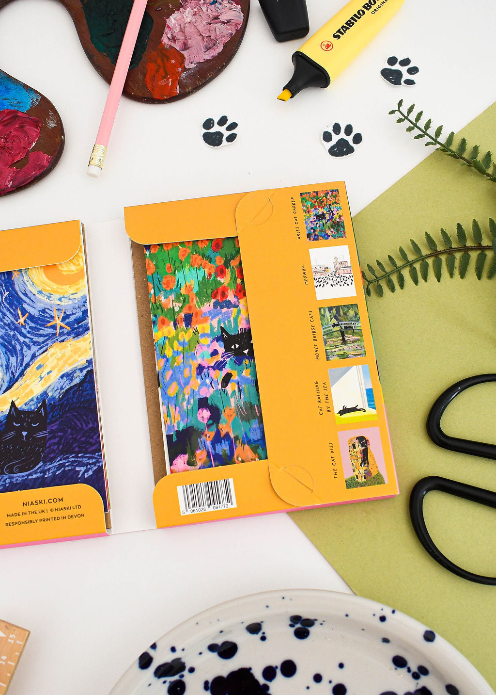 Cats in Art Notecards - Pack of 10