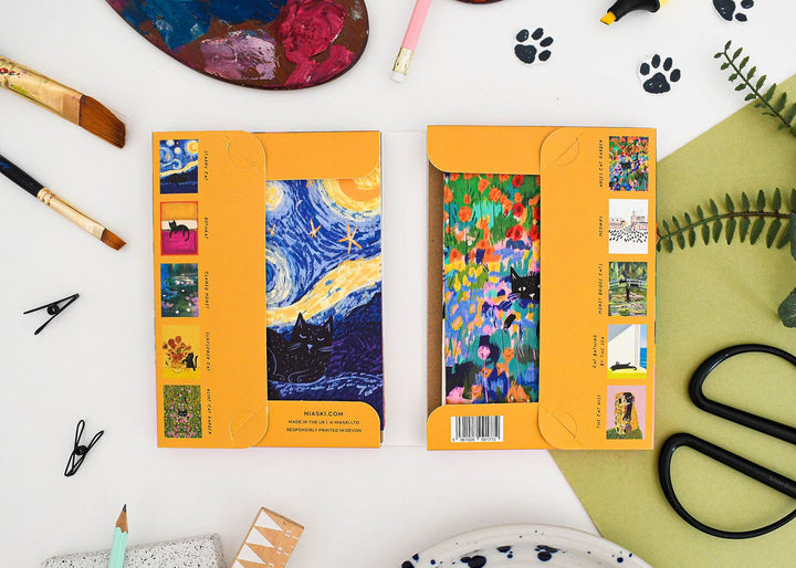 Cats in Art Notecards - Pack of 10