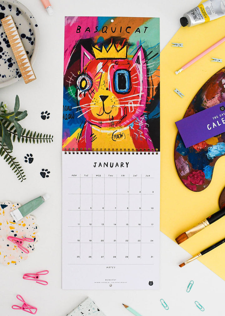 2027 Cat Artist Wall Calendar