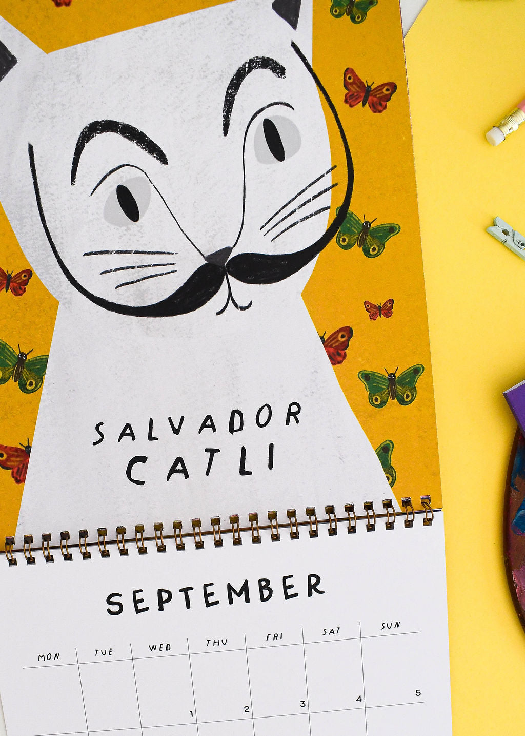 2027 Cat Artist Wall Calendar