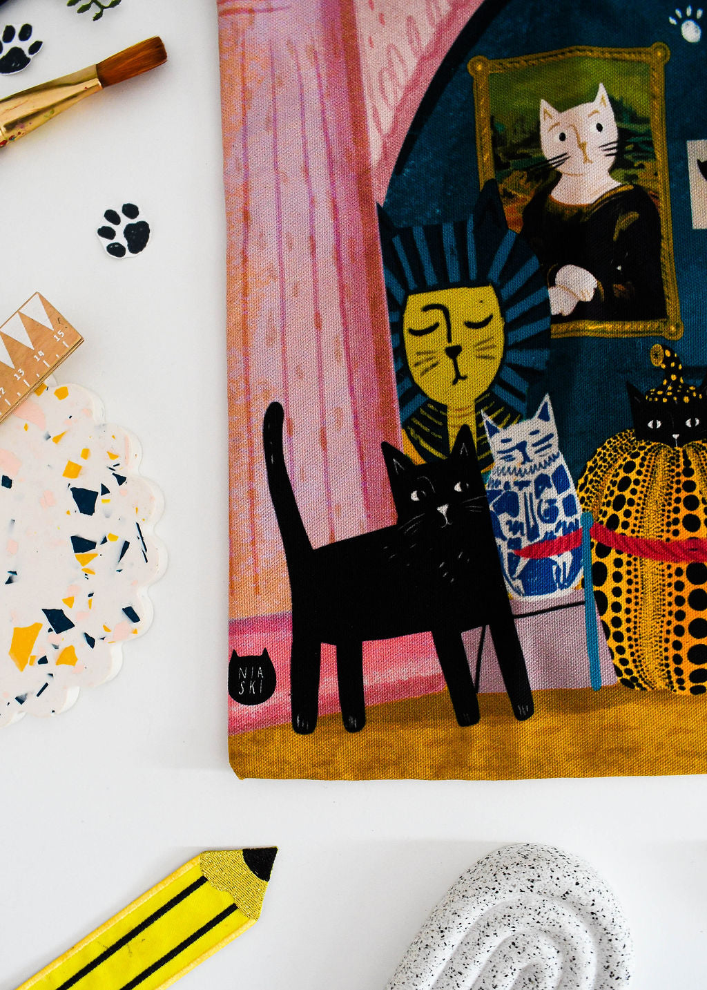 Meowseum Cat Tote Bag