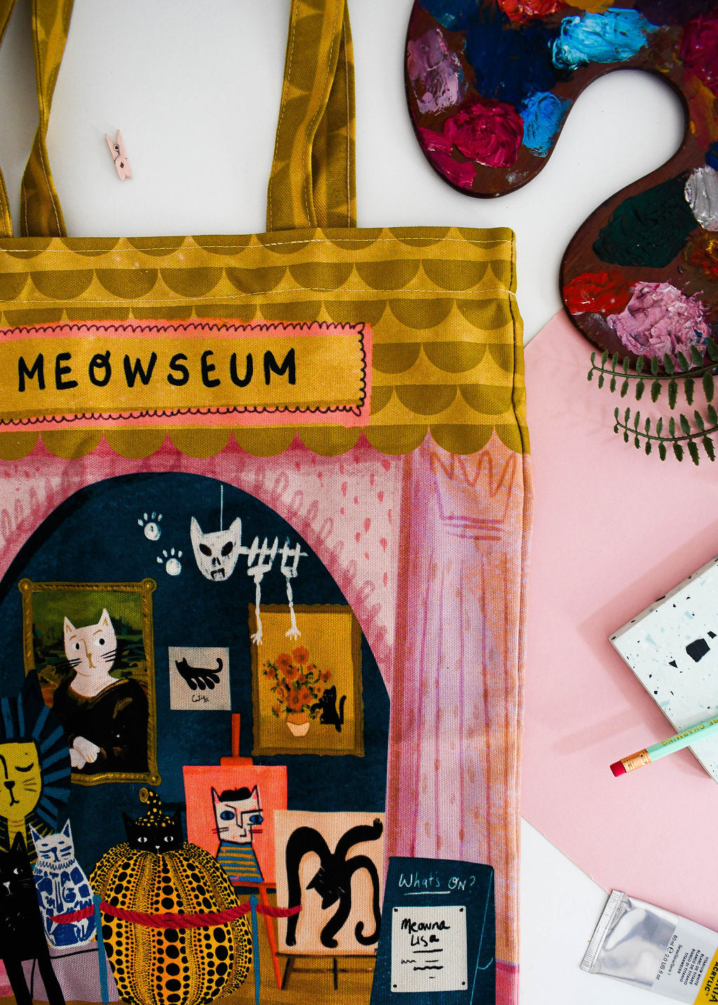 Meowseum Cat Tote Bag