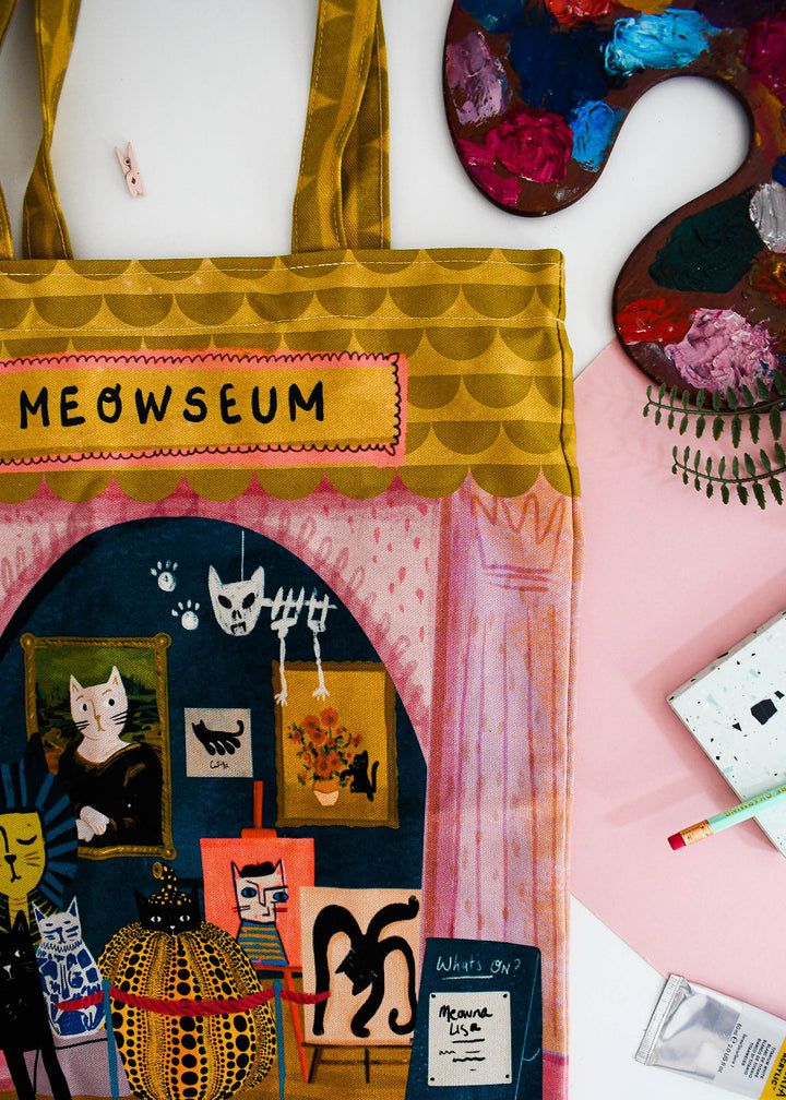 Meowseum Cat Tote Bag