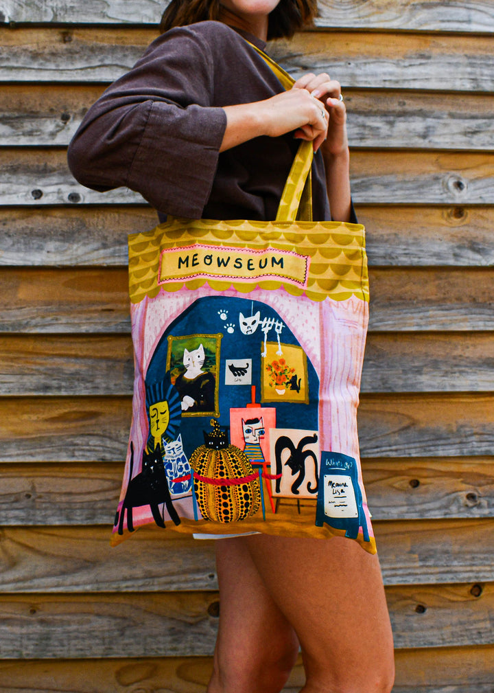 Meowseum Cat Tote Bag