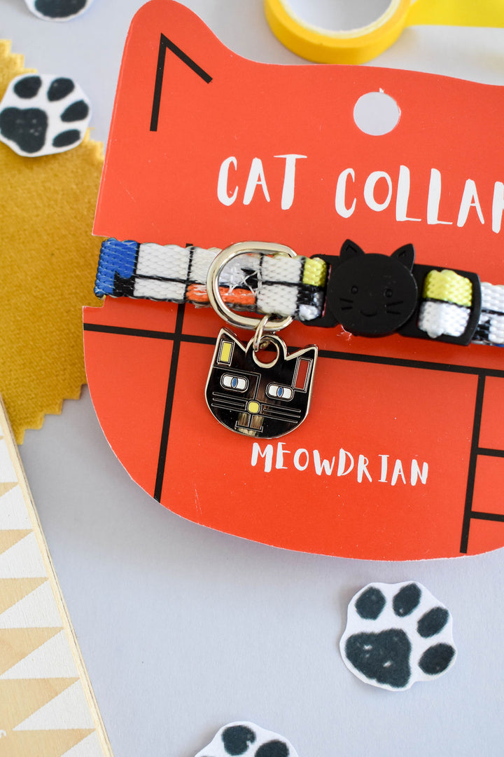 Meowdrian Artist Cat Collar