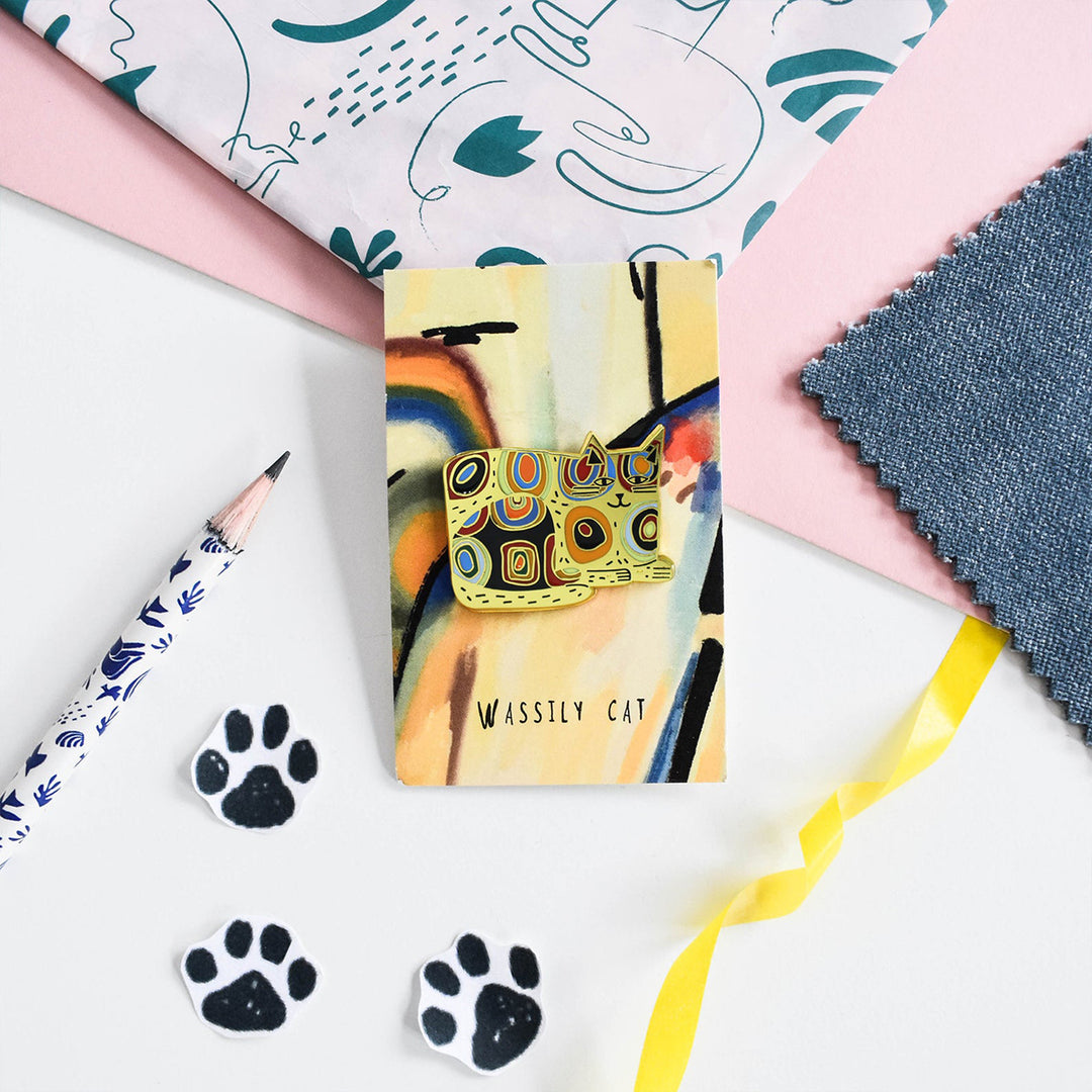 Pin Cat Rtist Wassily’s Cat Artist Pin – Niaski