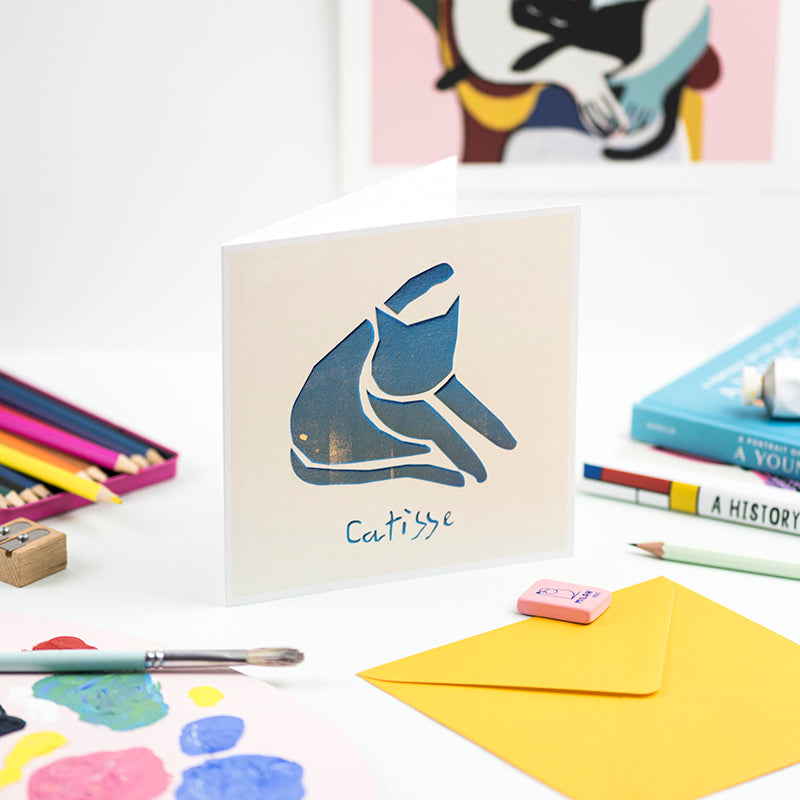 Catisse Blue Cat Artist Card