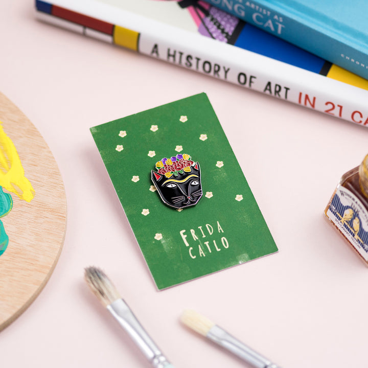 Furida Catlo Cat Artist Pin