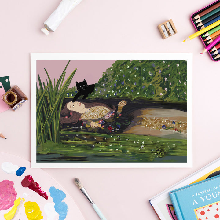 Ofelinea Cat Art Print