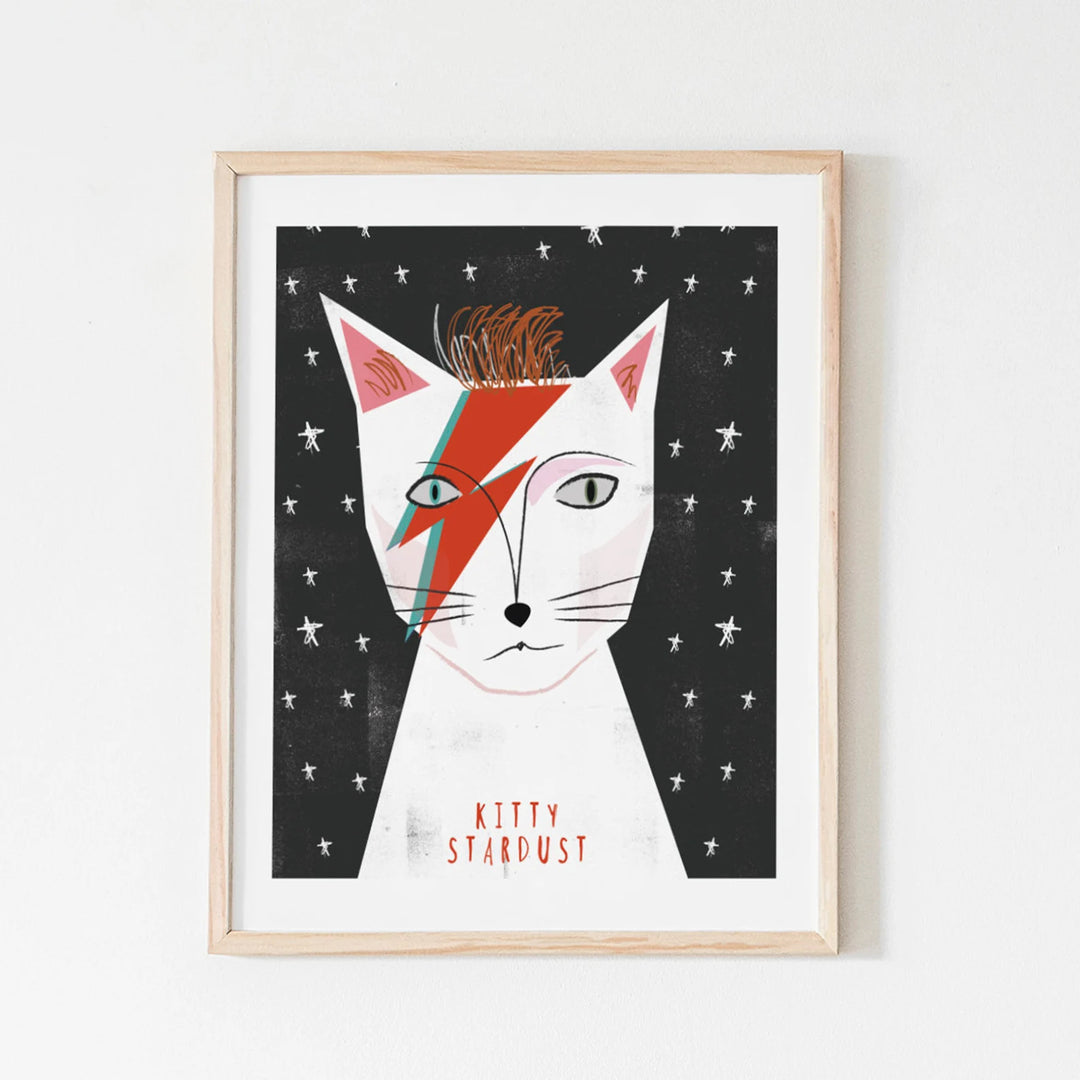 Kitty Stardust Cat Portrait Print