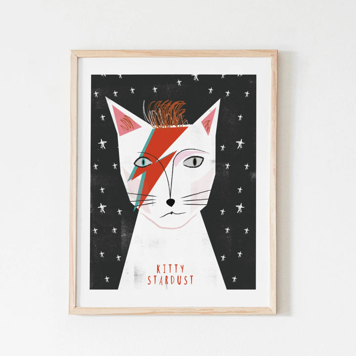 Kitty Stardust Cat Portrait Print