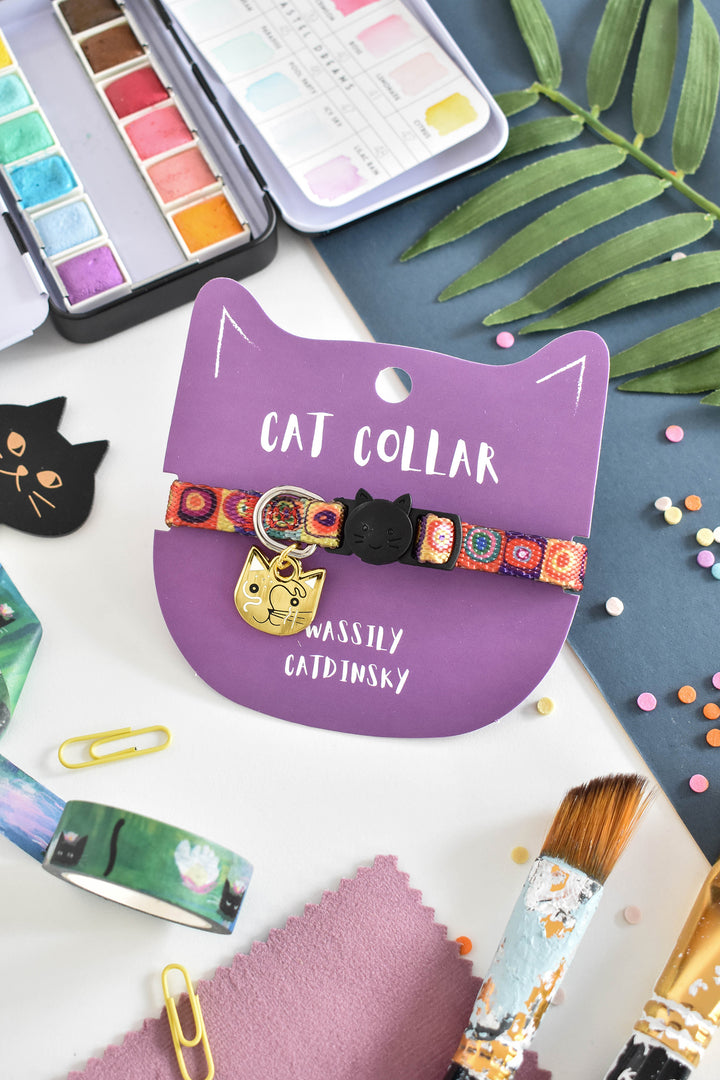 Wassily Catdinsky Artist Cat Collar