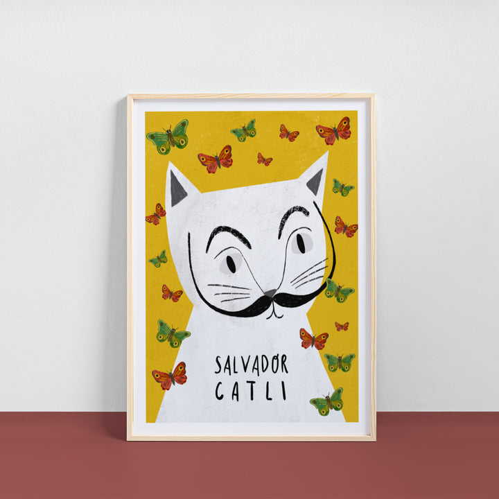 Salvador Catli Cat Portrait Print