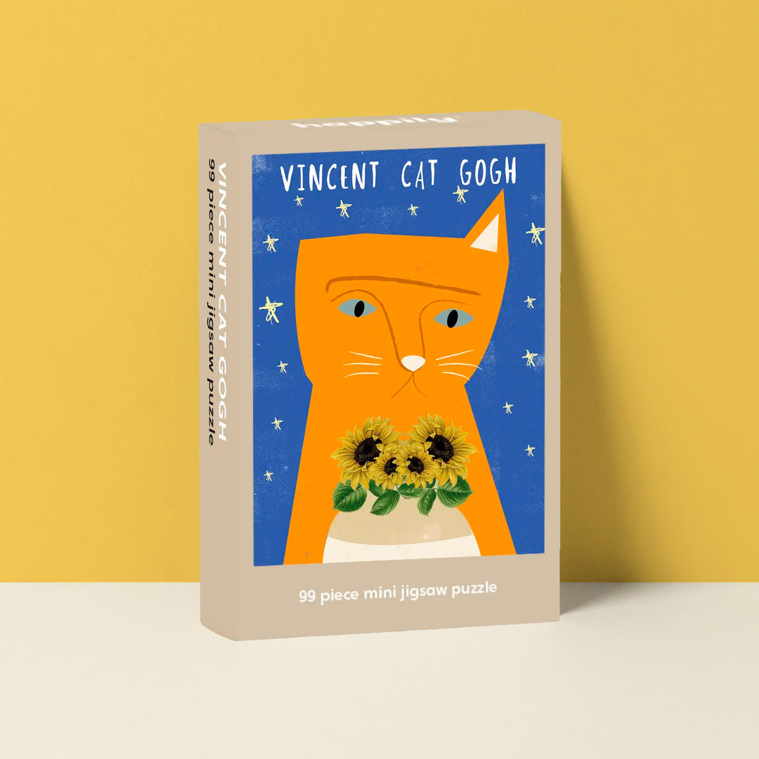Vincent Cat Gogh - 99 Piece Mini Jigsaw Puzzle