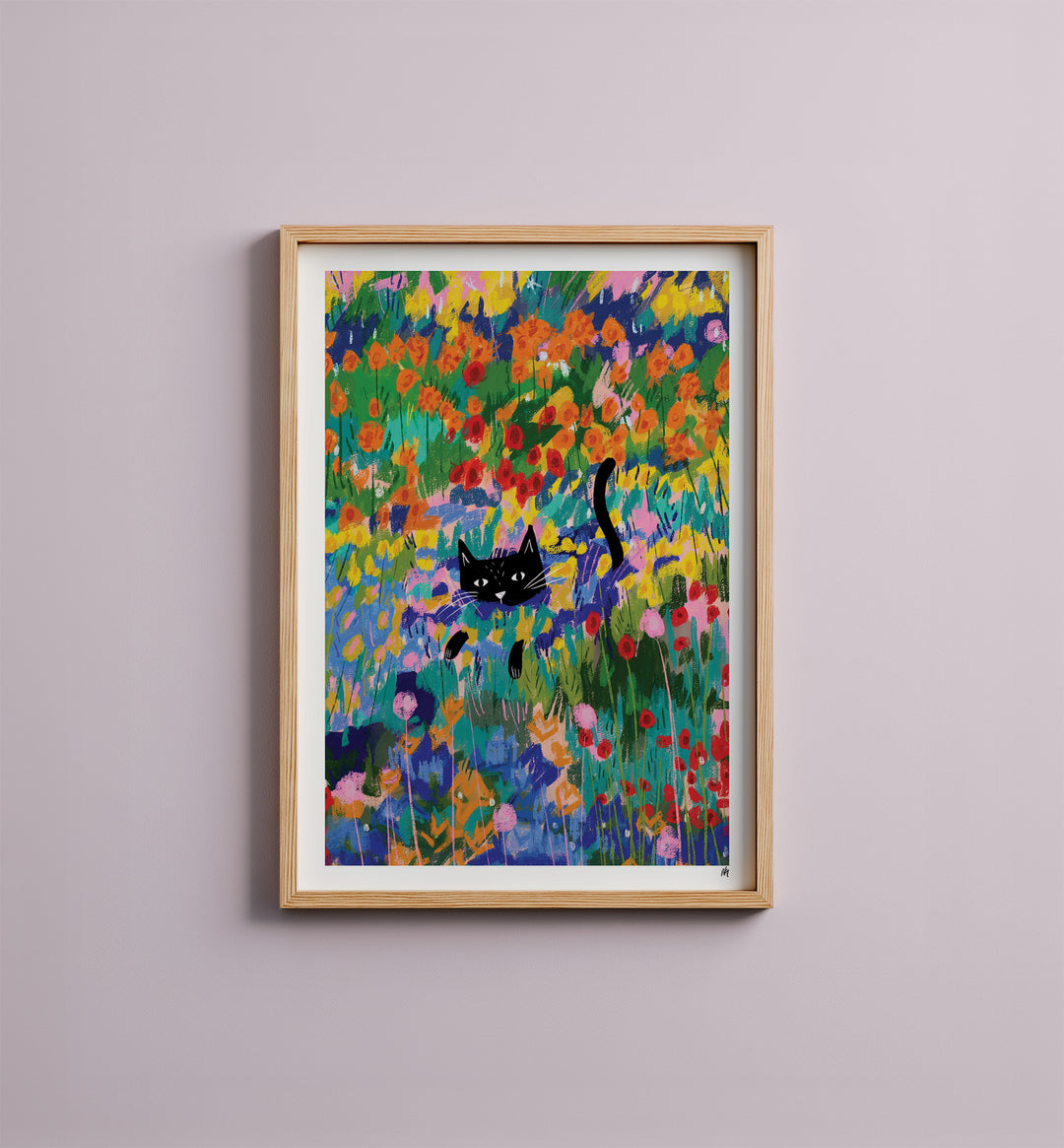 WS-Cat in the Garden at Arles Print