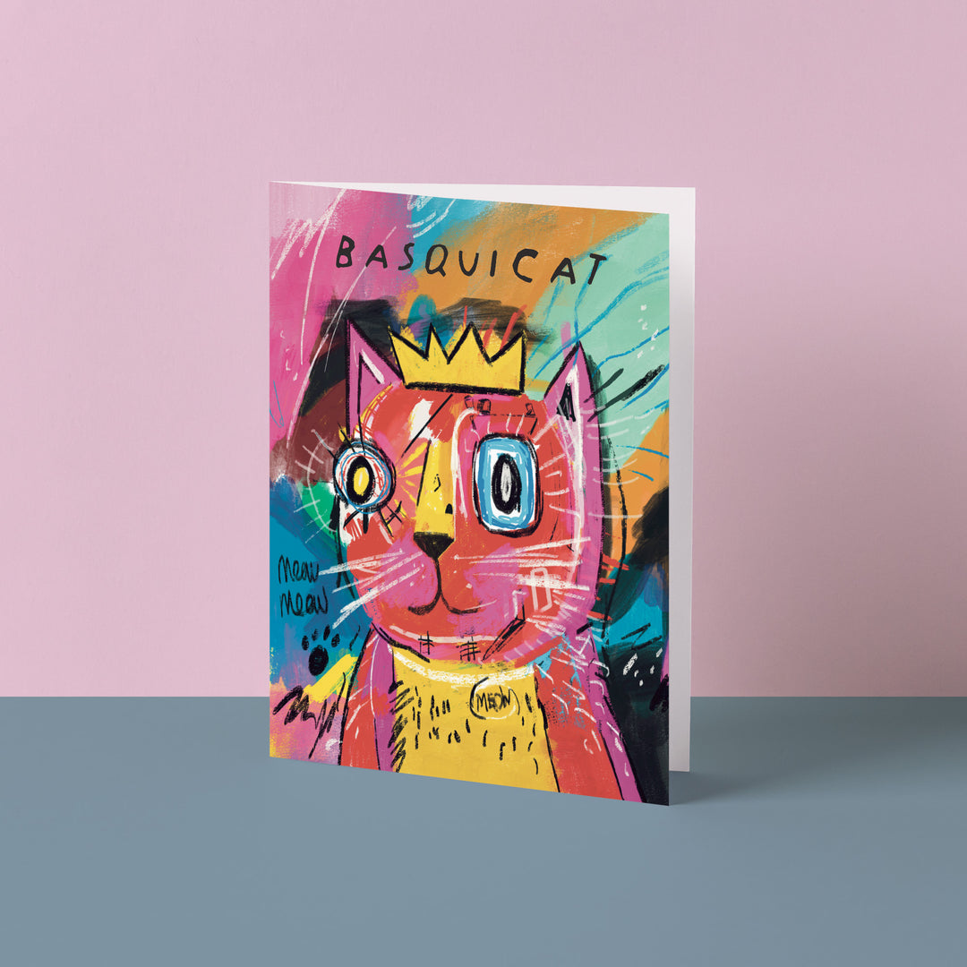 BasquiCAT Cat Artist Pawtrait Card 