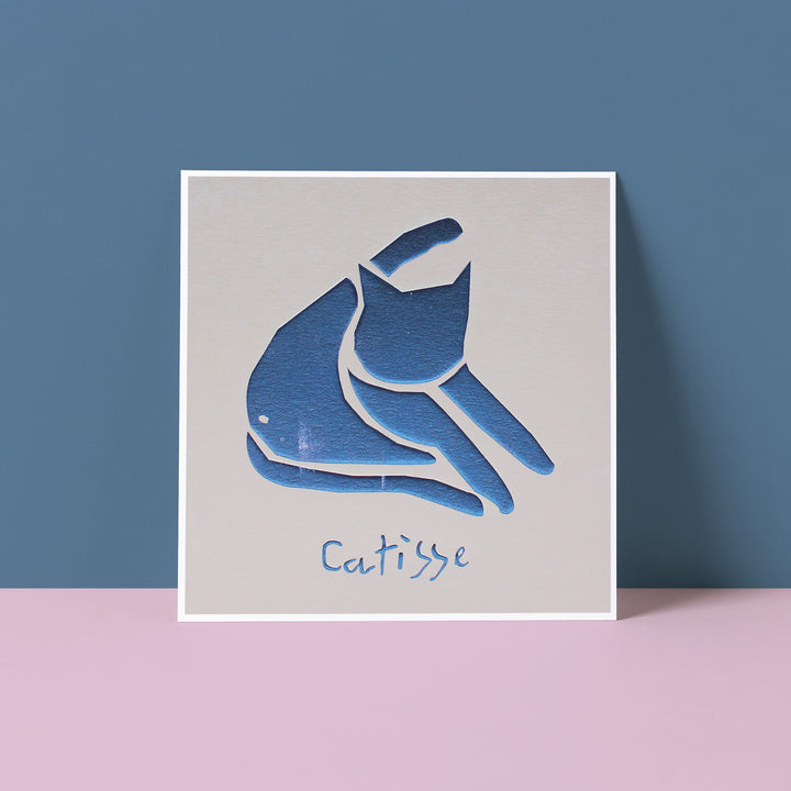 Catisse Blue Cat Artist Card