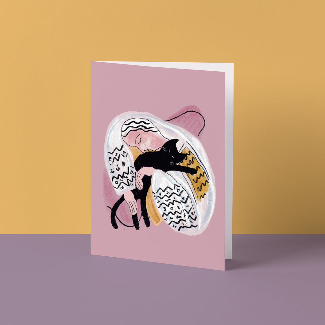 Catisse Cat Hug Cat Artist Card