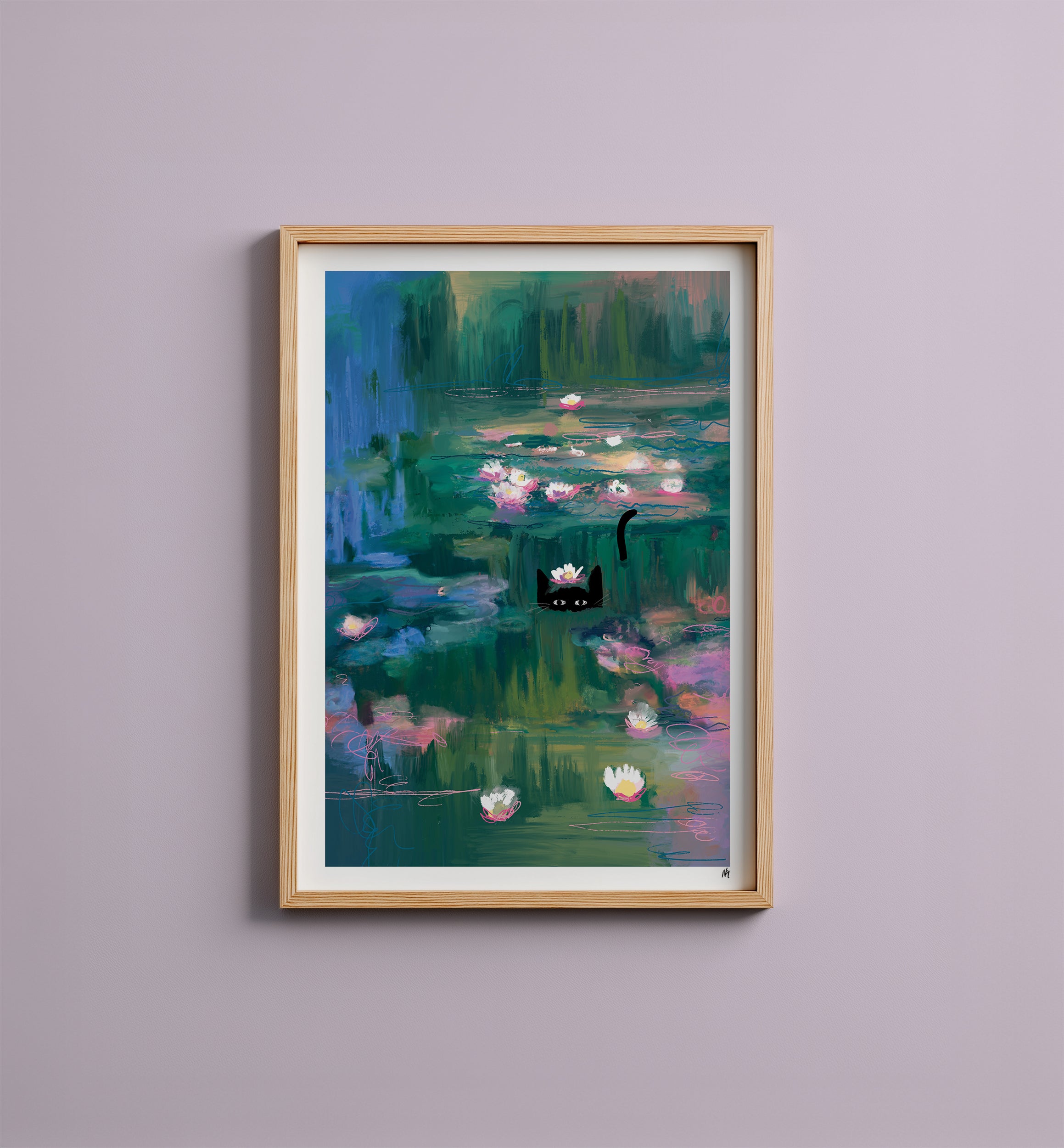 The Birth of Venus the Cat Art Print – Niaski