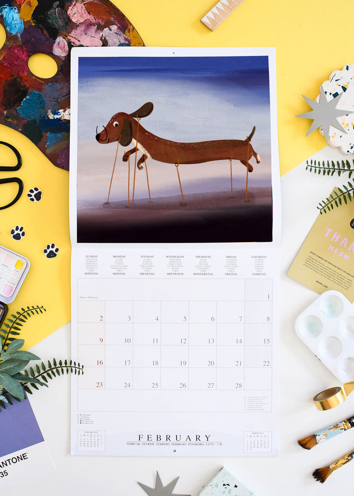 2026 Art Dogs Wall Calendar