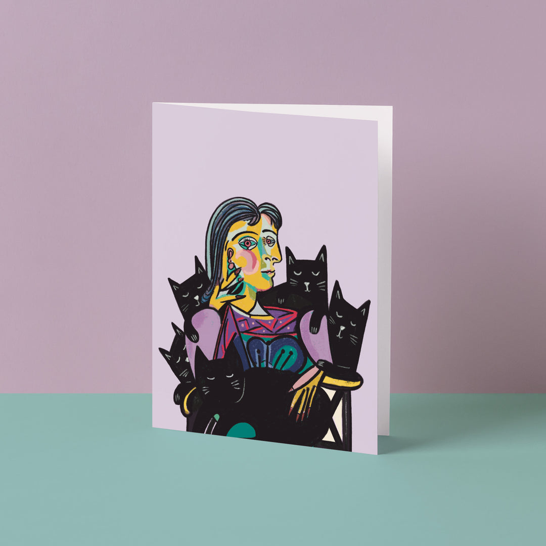 Dora and her Cats Card