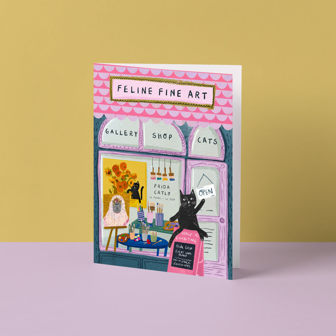 Feline Fine Art Shop Cat Card